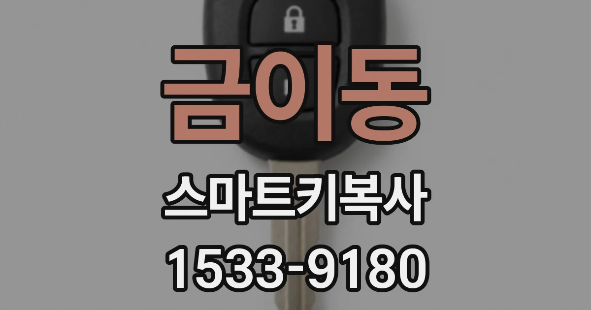 금이동 스마트키복사