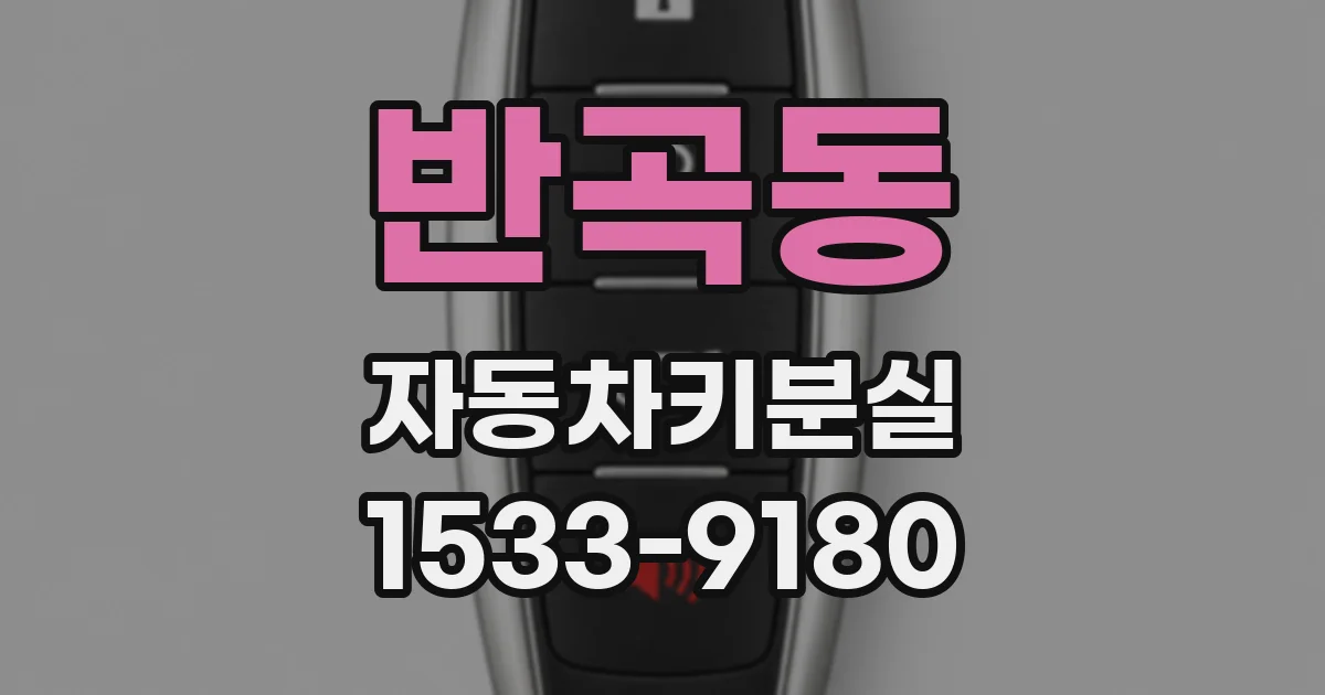반곡동 자동차키분실