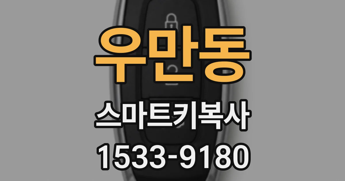 우만동 스마트키복사