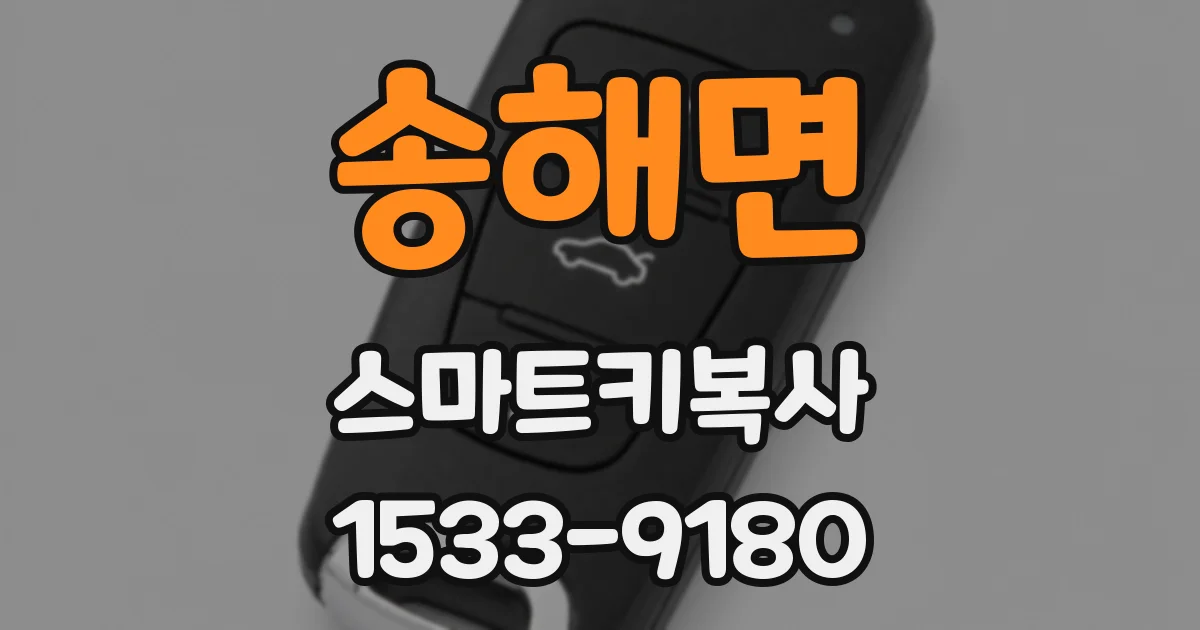 송해면 스마트키복사