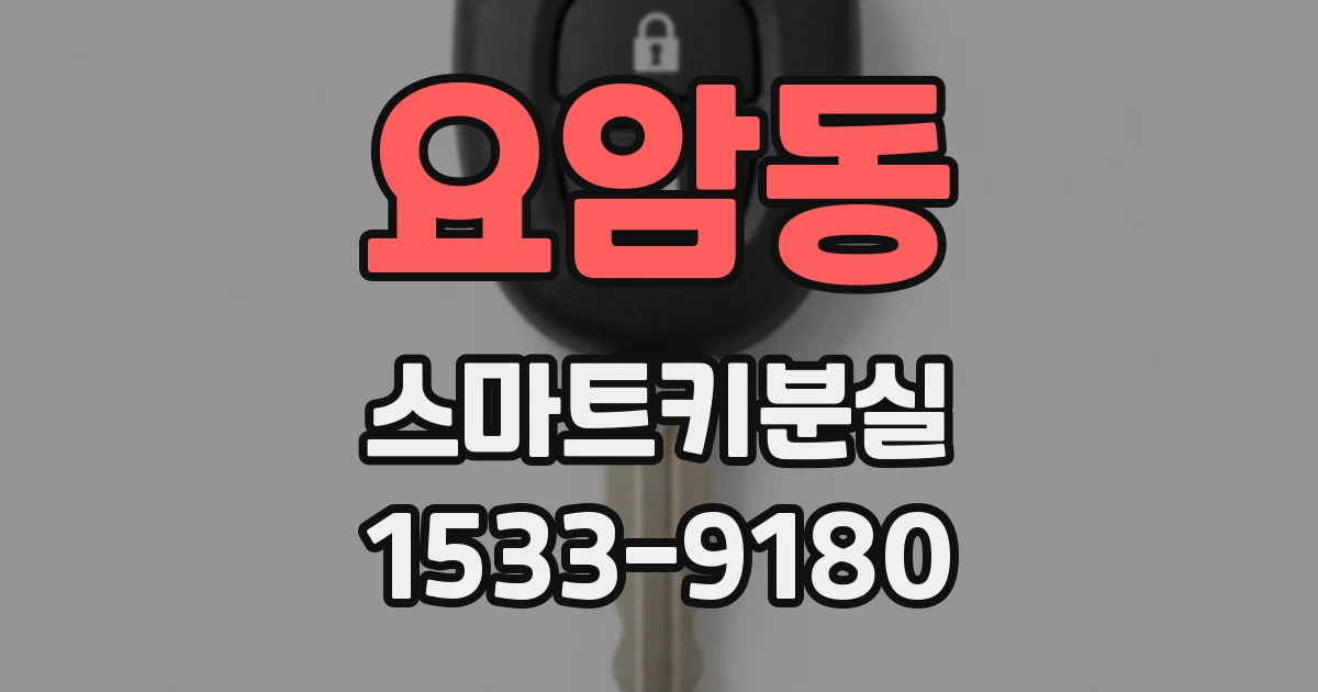요암동 스마트키분실