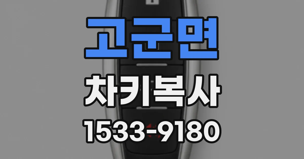 고군면 차키복사