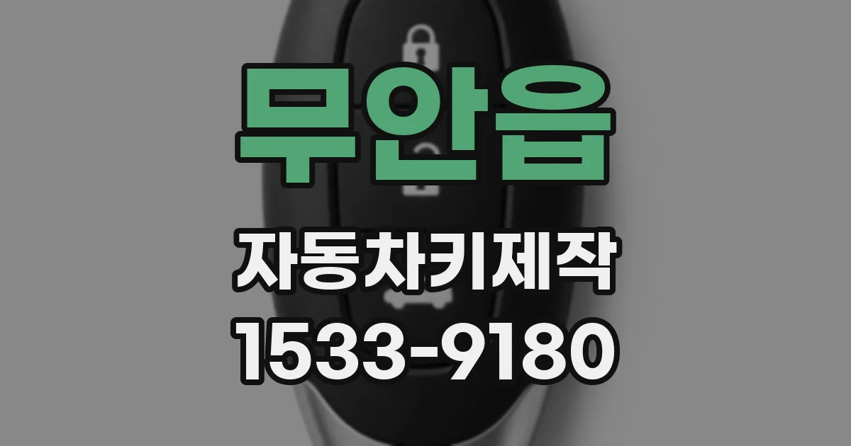 무안읍 자동차키제작