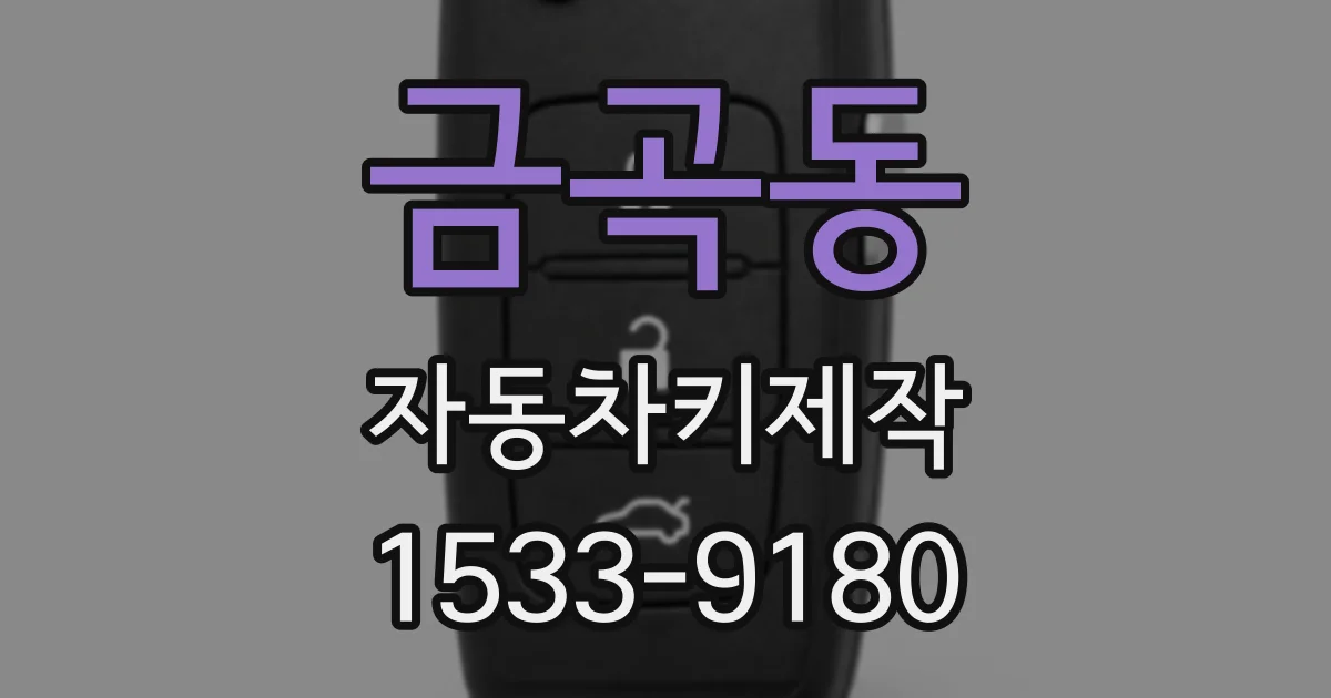 금곡동 자동차키제작