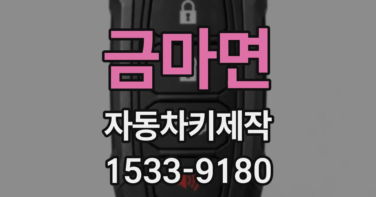금마면 자동차키제작