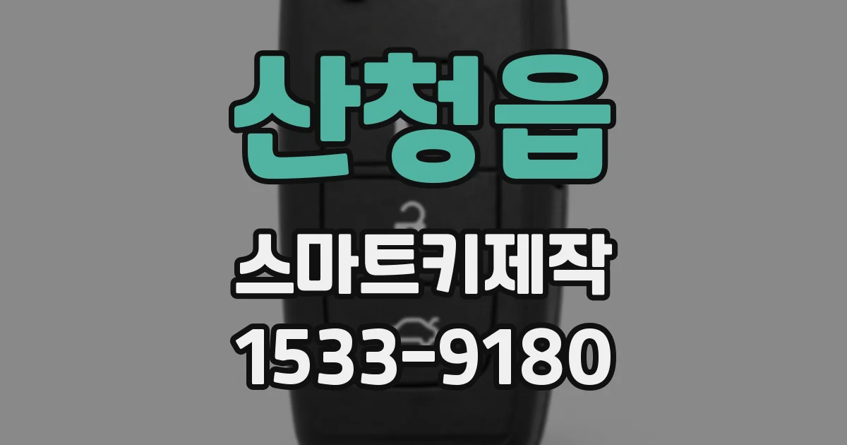 산청읍 스마트키제작