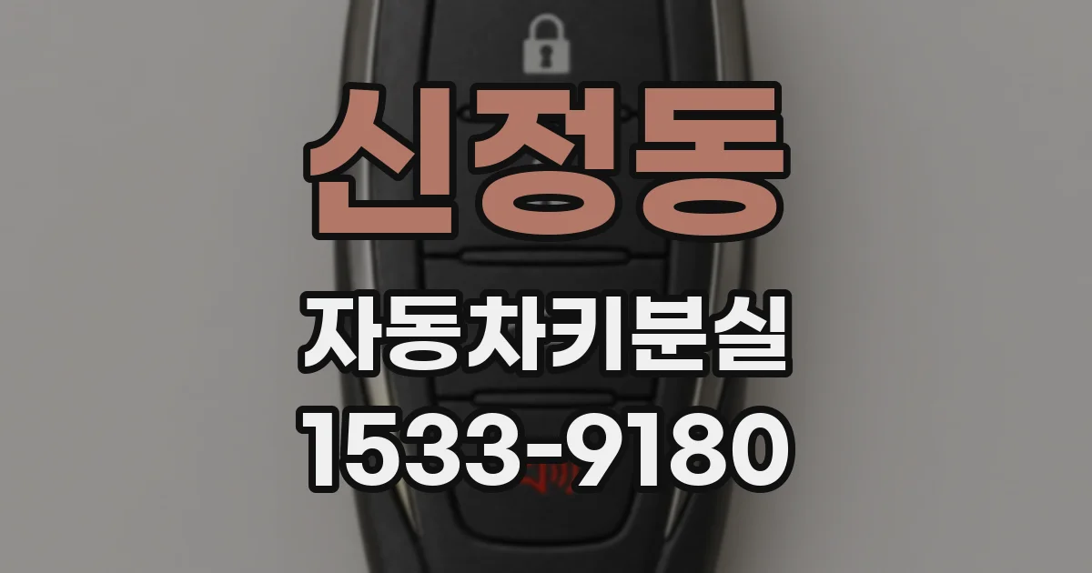 신정동 자동차키분실