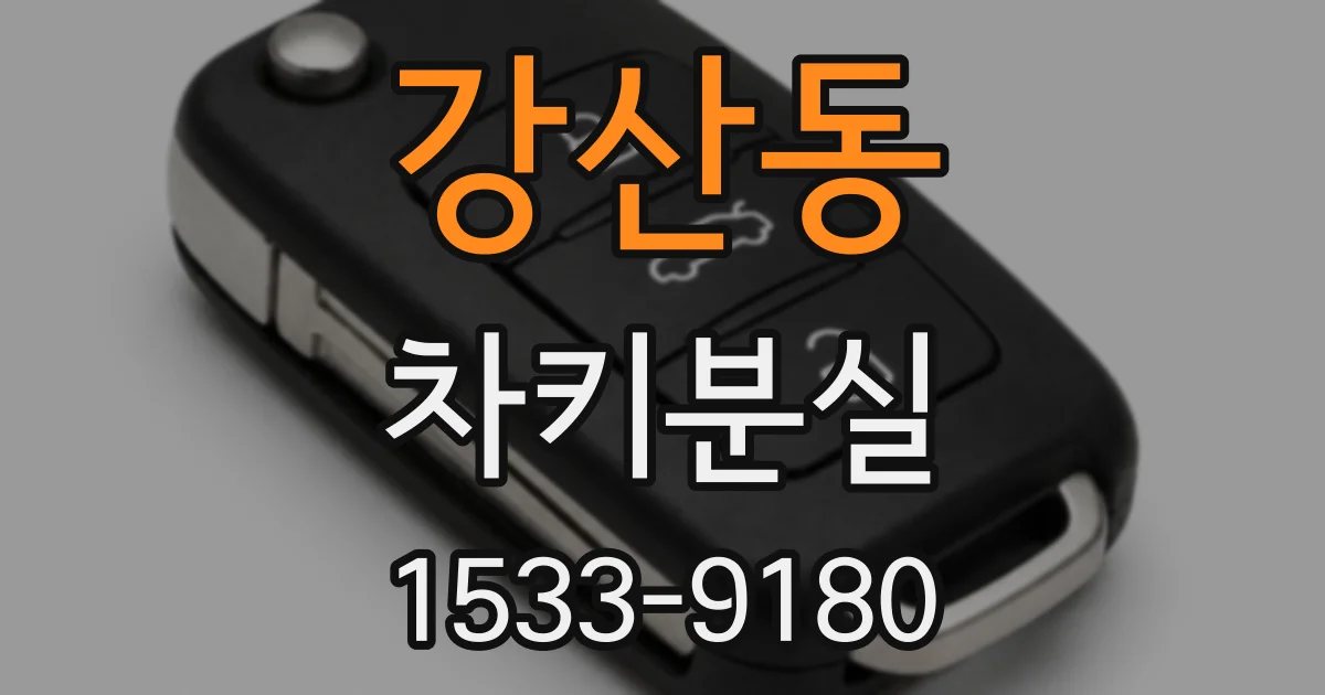 강산동 차키분실