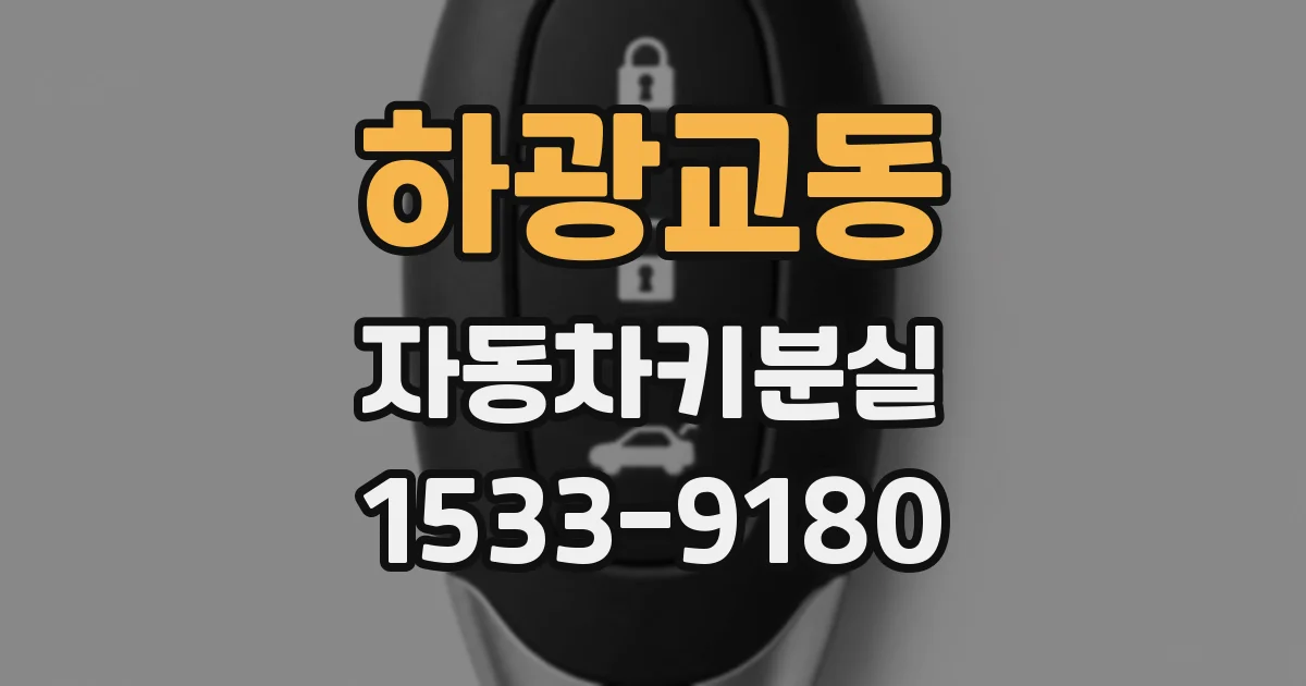 하광교동 자동차키분실