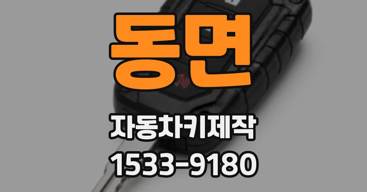 동면 자동차키제작