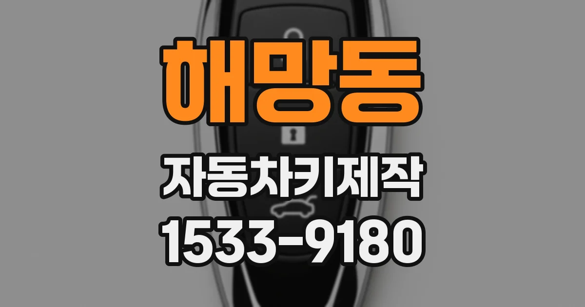 해망동 자동차키제작