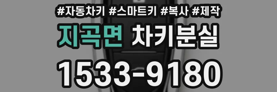 지곡면 차키분실