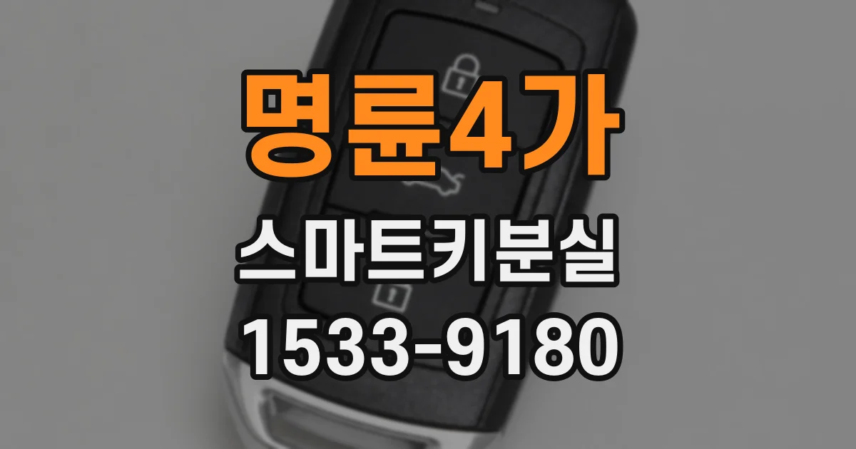 명륜4가 스마트키분실