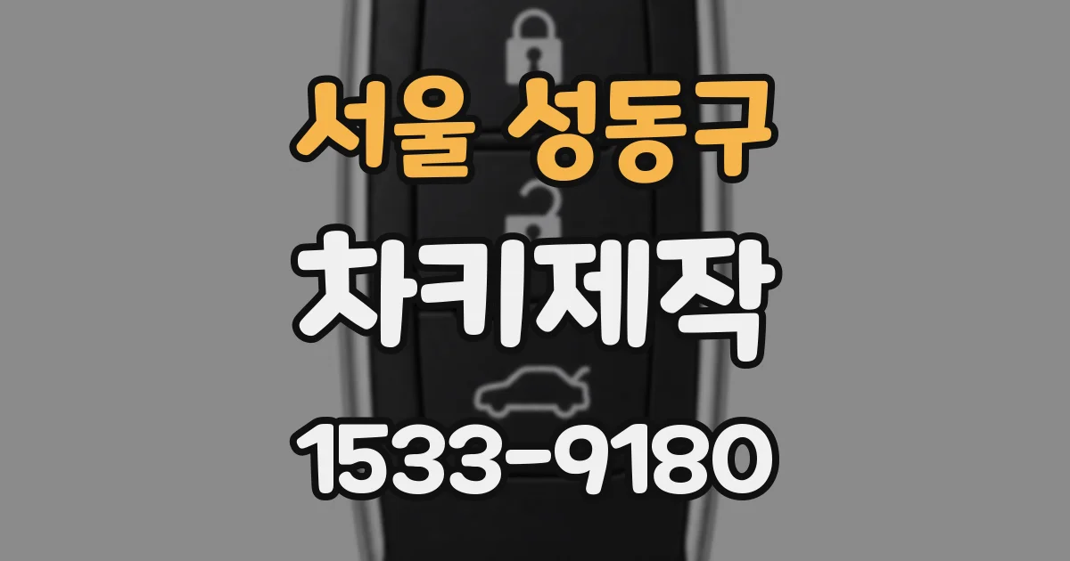 서울 성동구 차키제작
