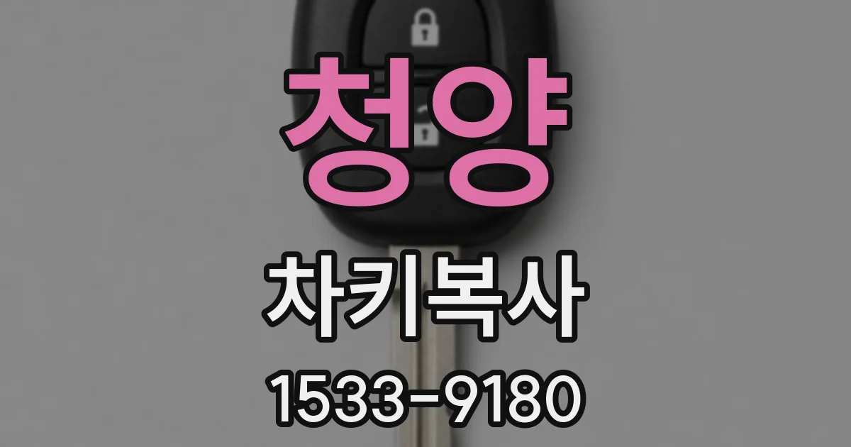 청양 차키복사
