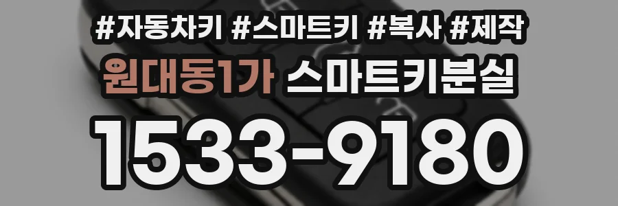 원대동1가 스마트키분실