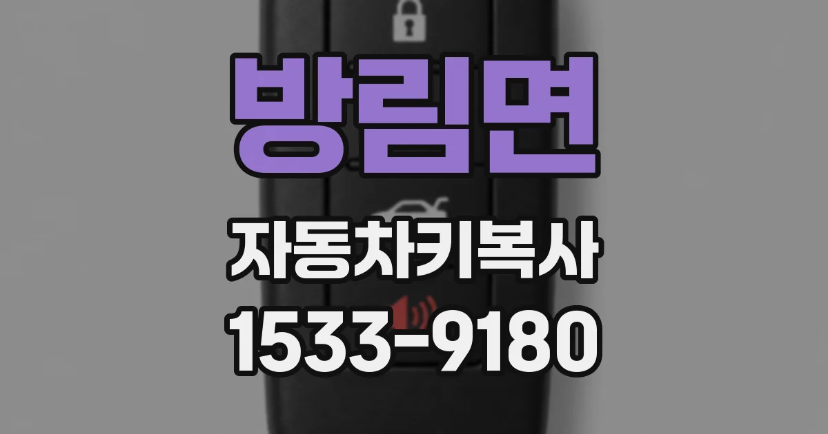 방림면 자동차키복사
