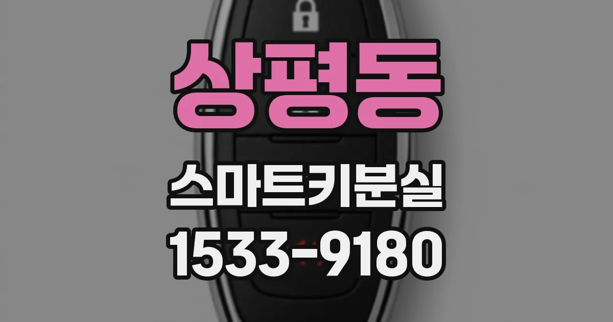 상평동 스마트키분실