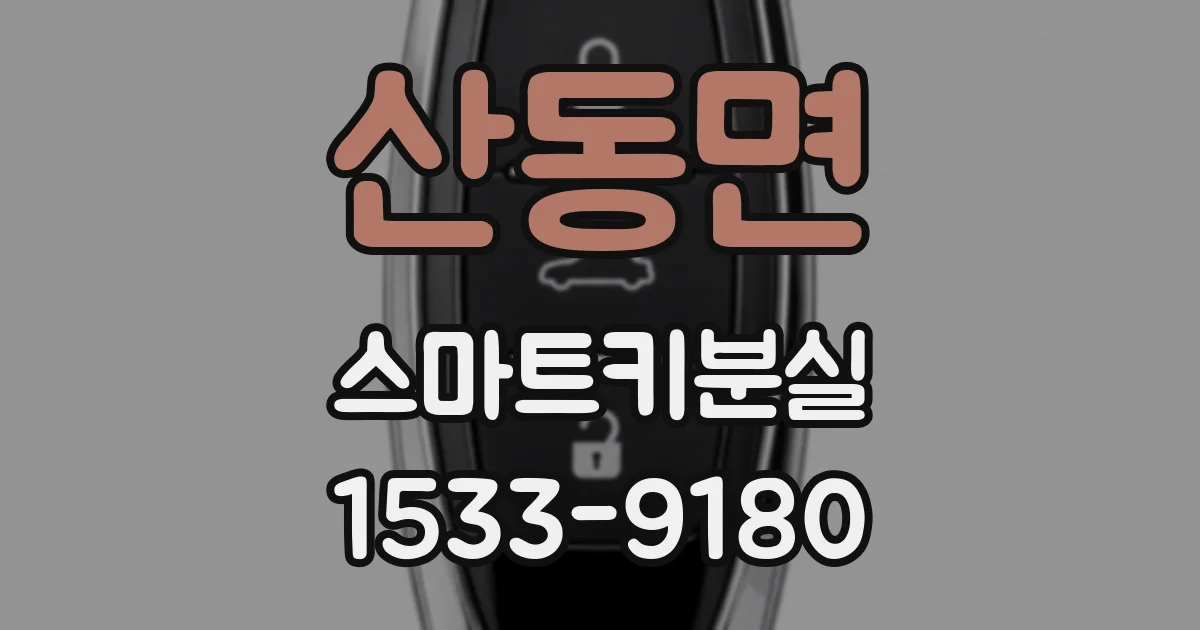 산동면 스마트키분실