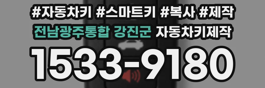 전남광주통합 강진군 자동차키제작
