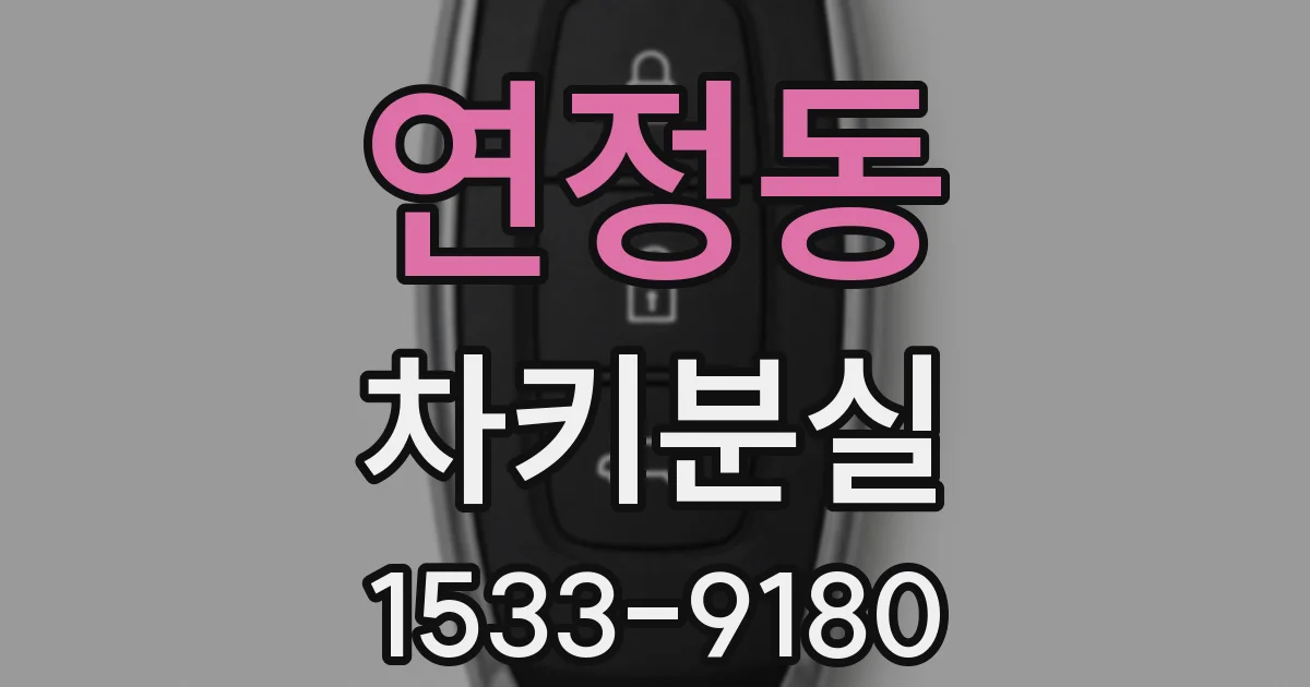 연정동 차키분실