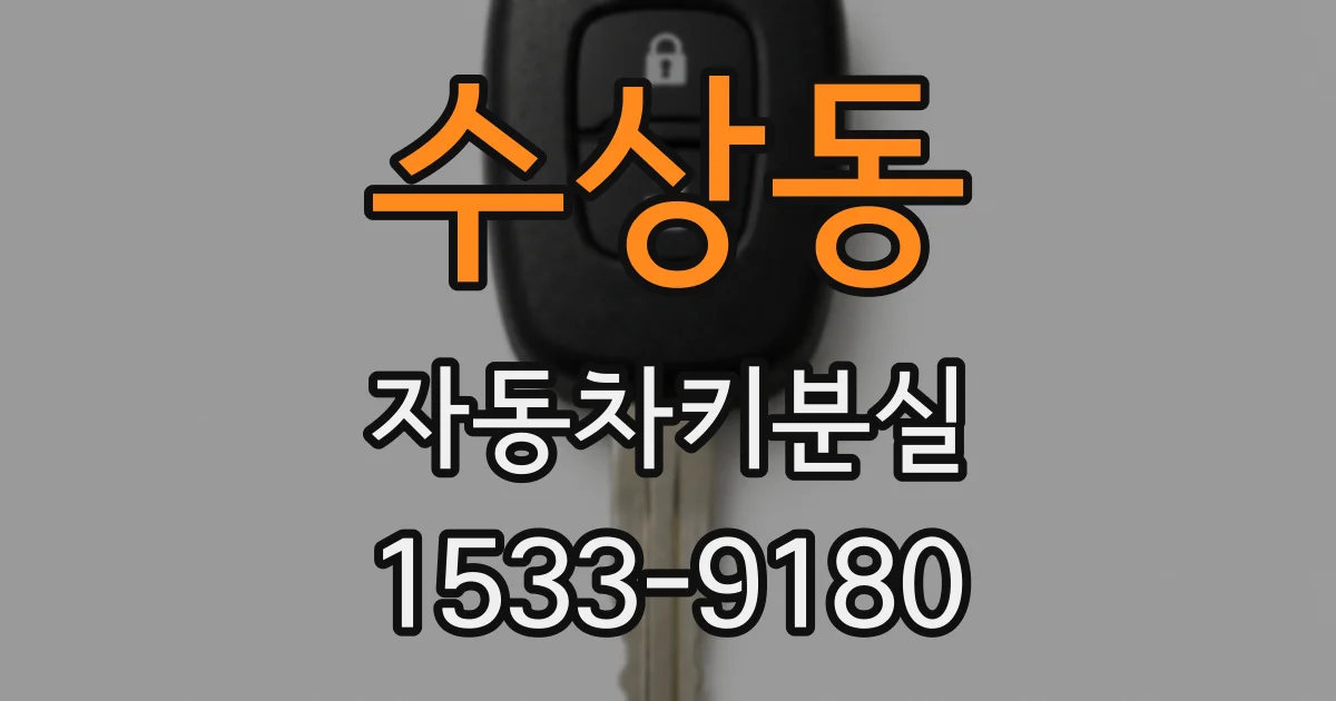 수상동 자동차키분실