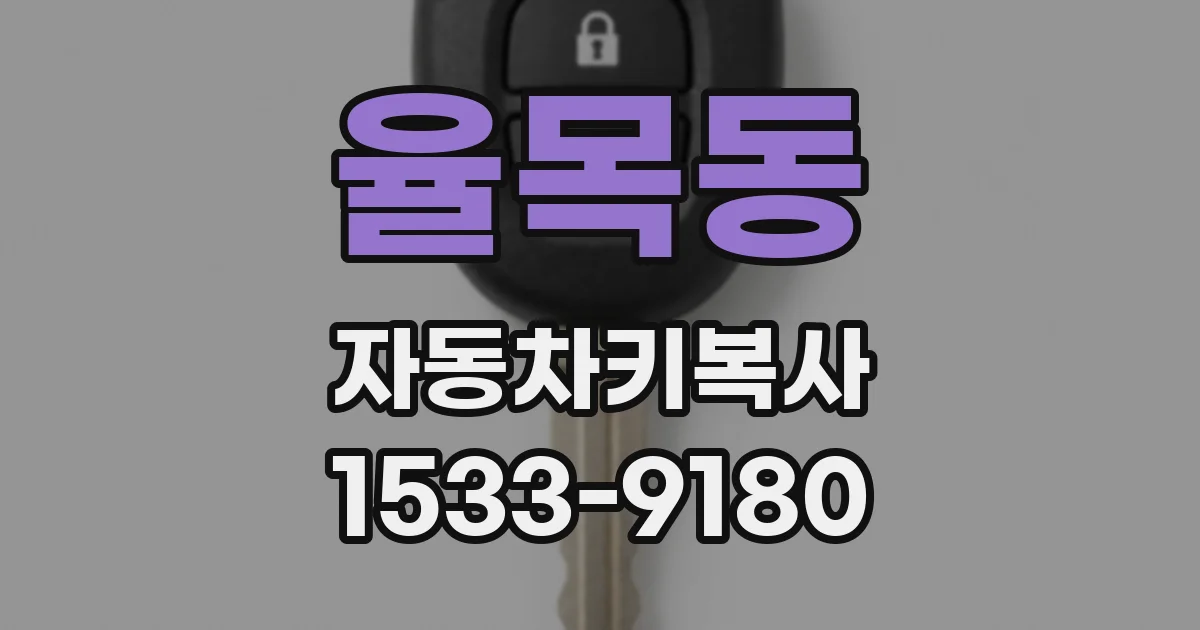 율목동 자동차키복사