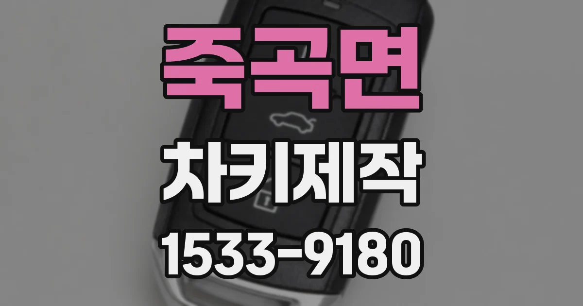 죽곡면 차키제작