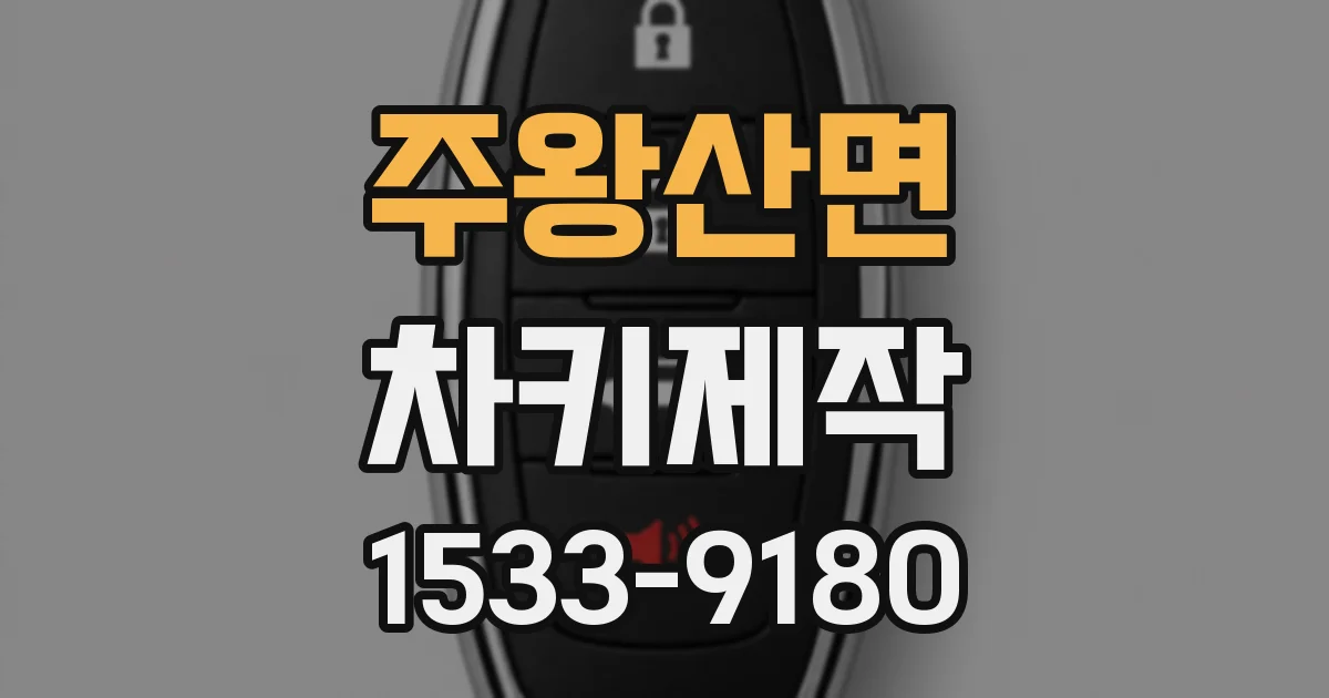 주왕산면 차키제작