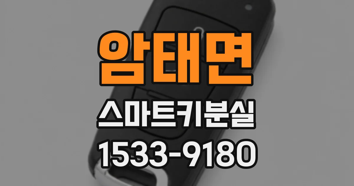 암태면 스마트키분실