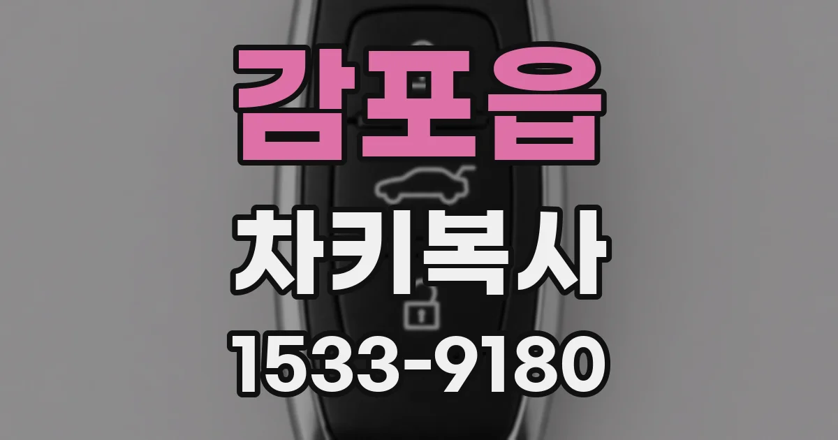 감포읍 차키복사