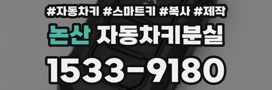 논산 자동차키분실