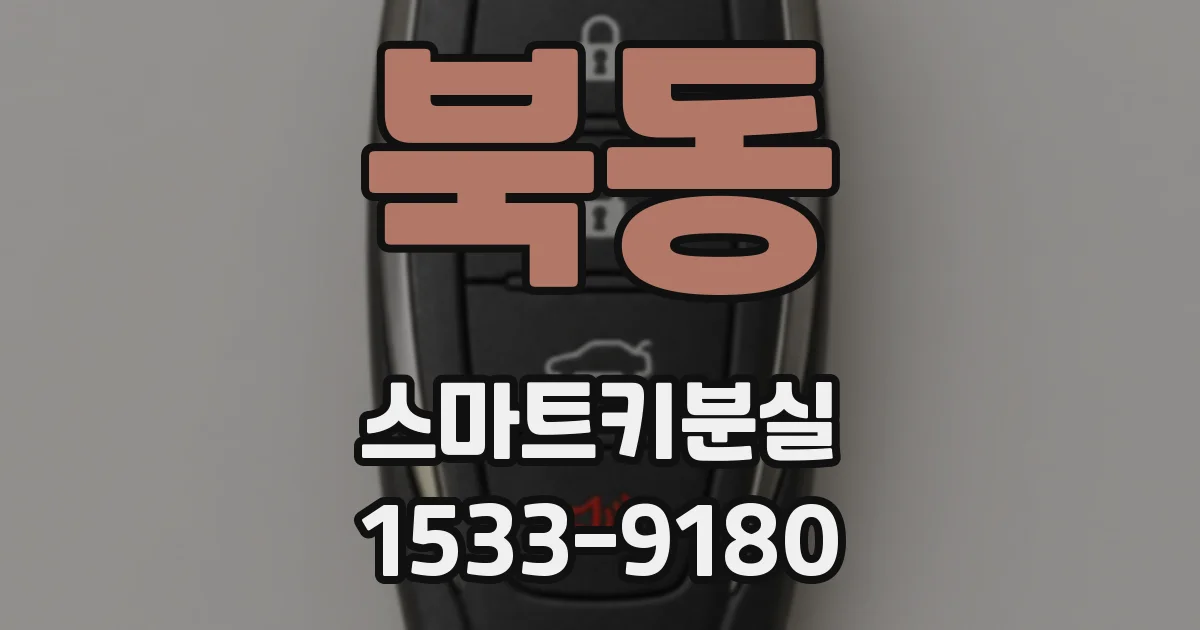 북동 스마트키분실