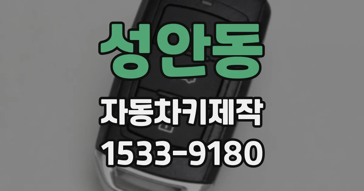 성안동 자동차키제작