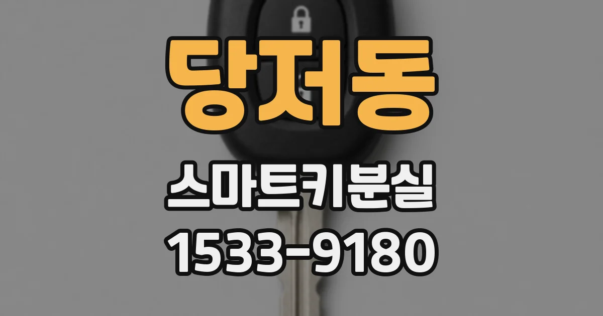 당저동 스마트키분실