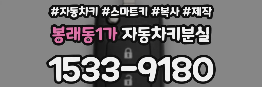봉래동1가 자동차키분실