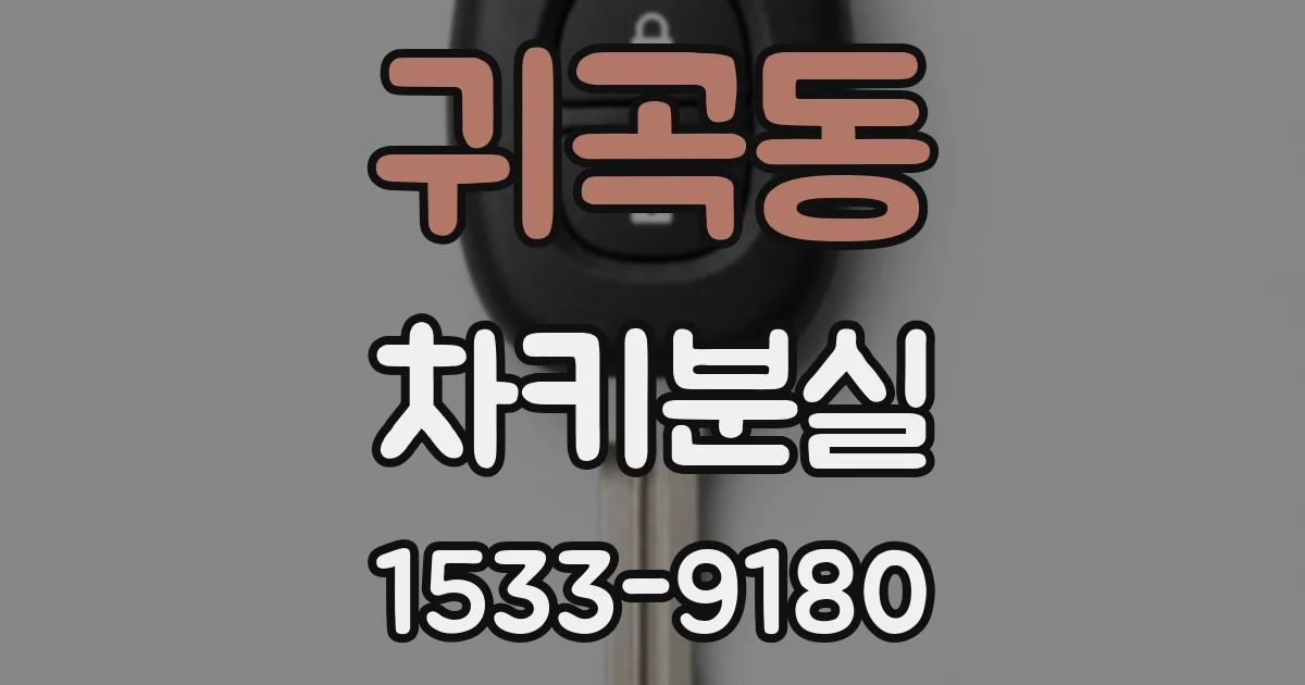 귀곡동 차키분실