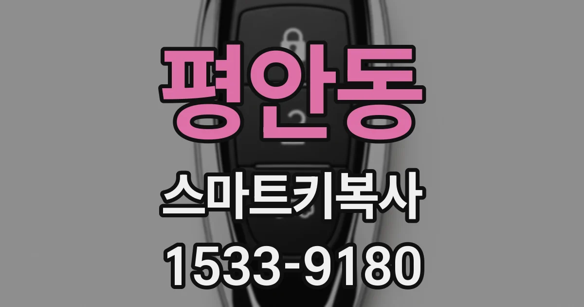 평안동 스마트키복사