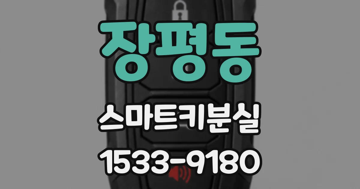 장평동 스마트키분실