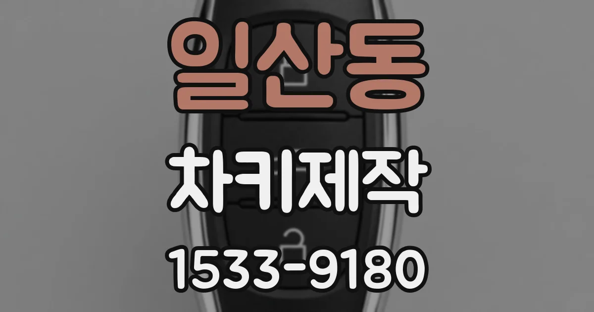 일산동 차키제작