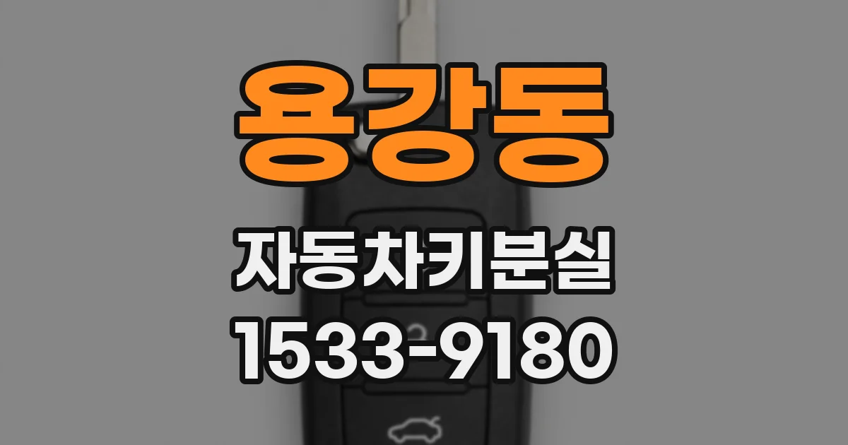용강동 자동차키분실