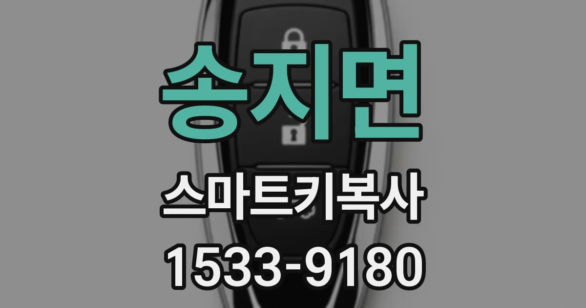 송지면 스마트키복사