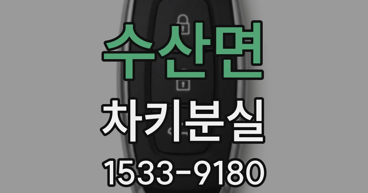 수산면 차키분실