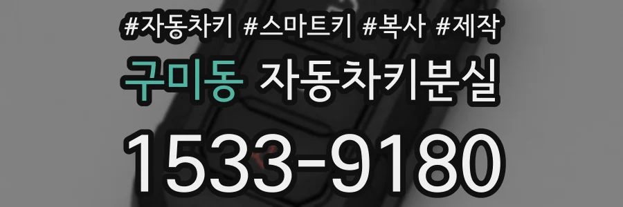 구미동 자동차키분실