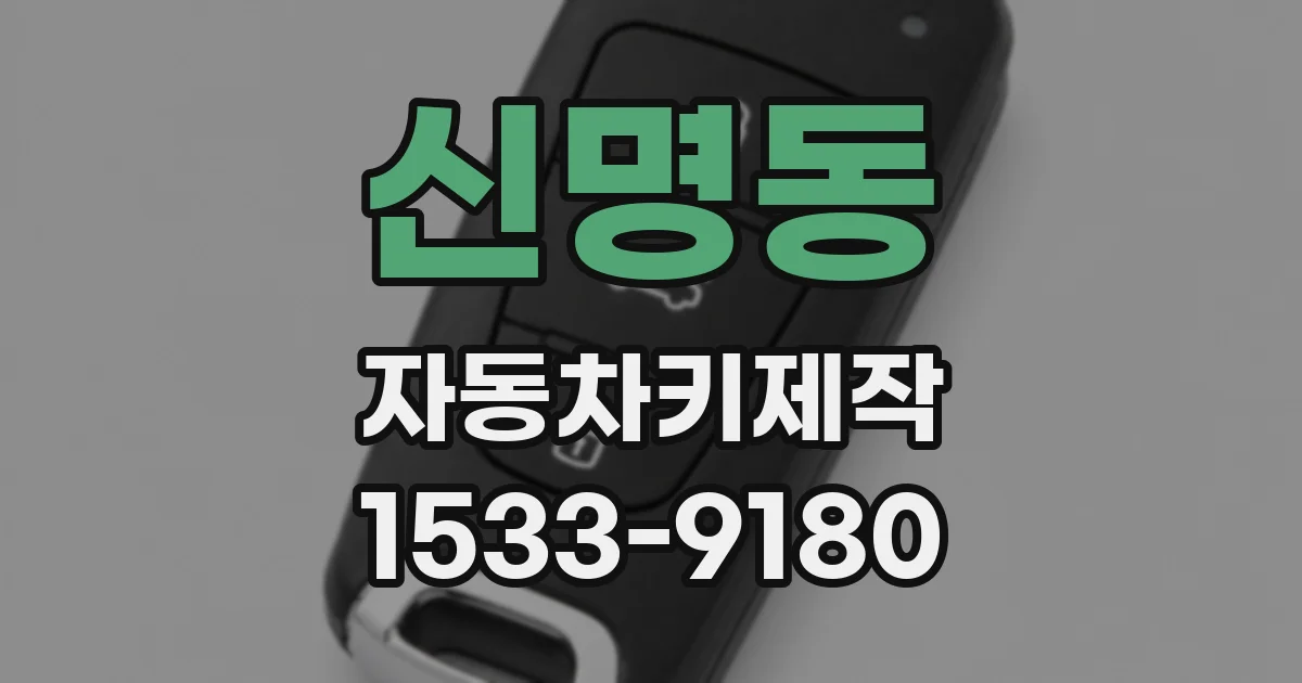 신명동 자동차키제작