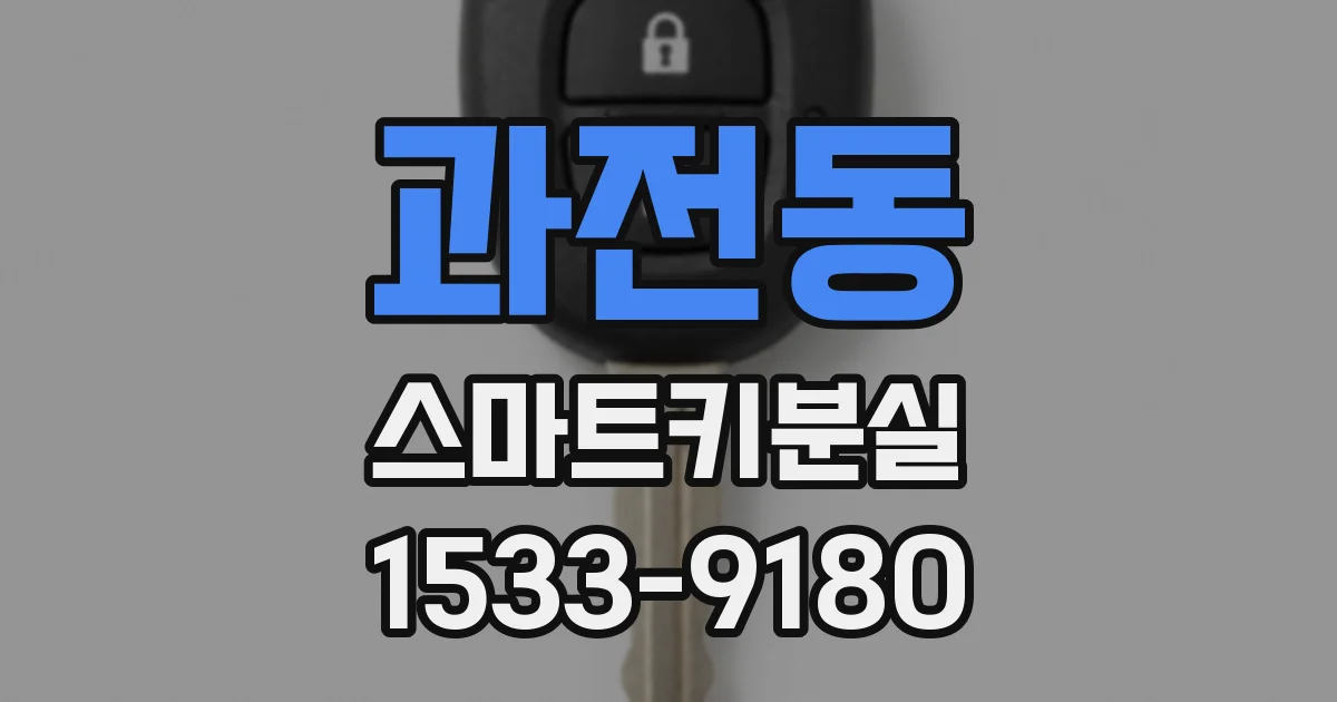 과전동 스마트키분실
