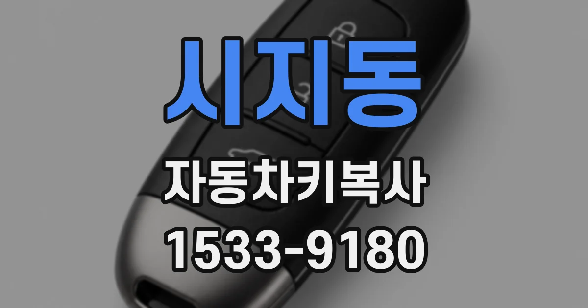 시지동 자동차키복사