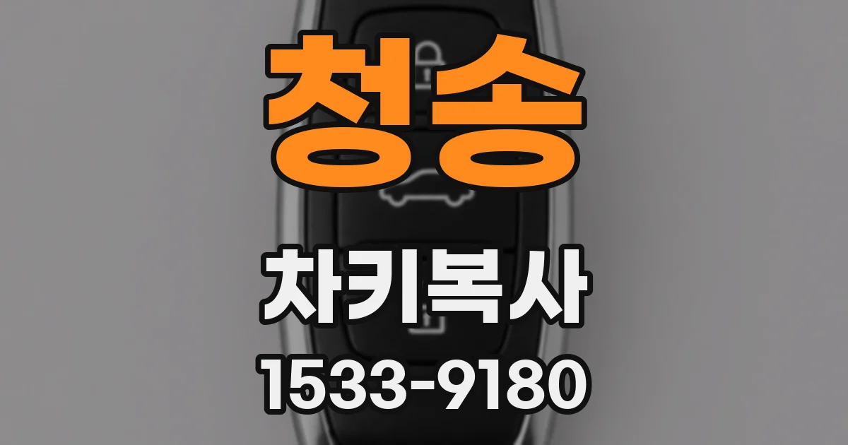 청송 차키복사