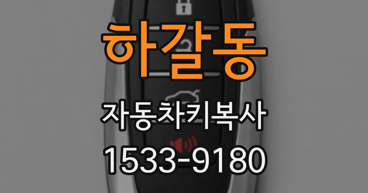 하갈동 자동차키복사