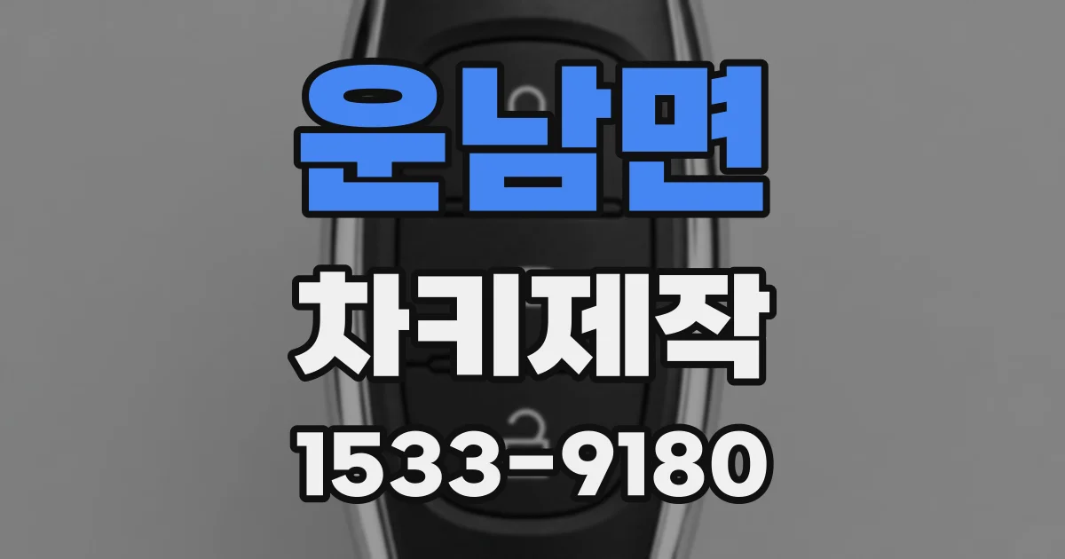 운남면 차키제작
